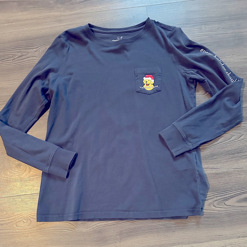 Vineyard Vines Long Sleeve Christmas Tee - Size small